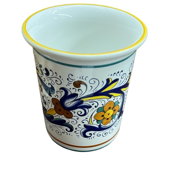 Deruta Sur La Table Ceramic Utensil Crock Caddy, Made in Italy RARE - Picture 3 of 7